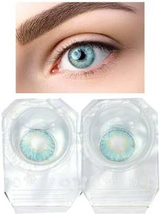 ChauhanTrading Monthly Disposable Color Contact Lens Solution (Blue)