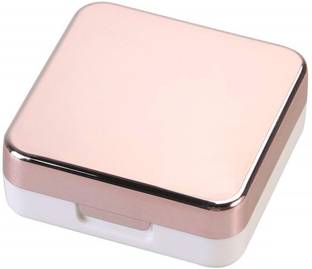 GRELLA Travel Contact Lens Case Box with Mirror (Rose Gold)