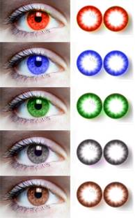 Globalead 5pc RED Blue Grey Green Brown Color Eye Korean Color Contact lens