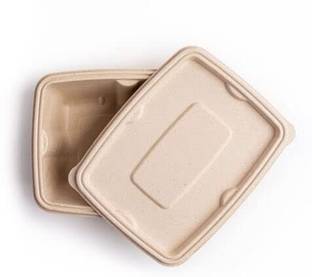 Go Green Sugarcane Bagasse Fridge Container  - 500 ml