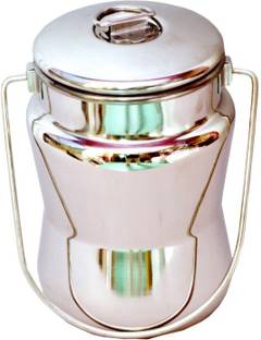 akash metal Steel Milk Container  - 800
