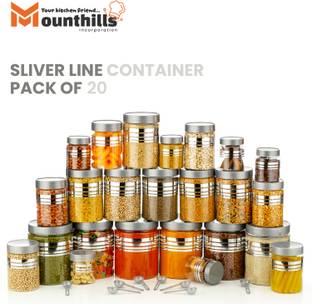 MOUNTHILLS Plastic Grocery Container  - 1200 ml, 650 ml, 350 ml, 250 ml