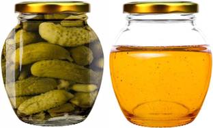 VarniZone Glass Grocery Container  - 400 ml
