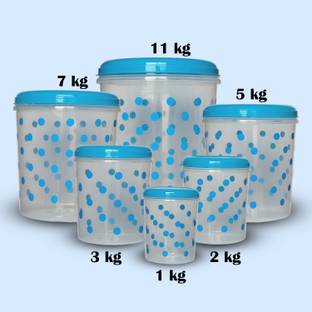 ESWUTA Plastic Grocery Container  - 1 kg, 2 kg, 3 kg, 5 kg, 7 kg, 11 kg
