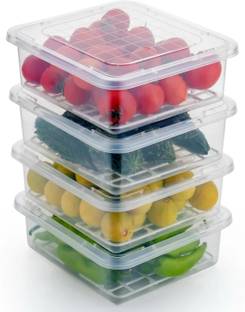 Rosebee Plastic Fridge Container  - 2400 ml