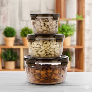 Naklang creation Plastic Grocery Container  - 600 ml, 1200 ml, 1800 ml