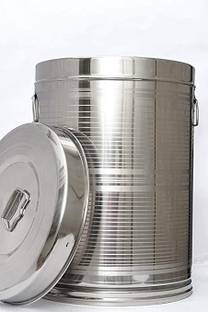 SUPER HK PRODUCTS Stainless Steel Grocery Container  - 21 L