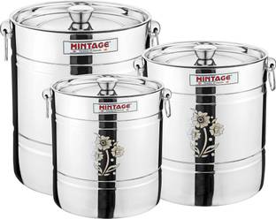 Mintage Steel Utility Container  - 8 L, 9.5 L, 12 L