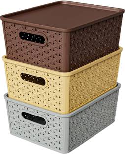 Ashirvad Plastic Multipurpose Organized Plastic Medium Size Storage Basket Storage Basket