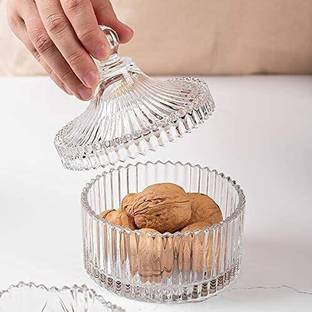 Prachi Glass Cookie Jar  - 500 ml