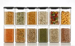 SKYHEART Plastic Grocery Container  - 1100 ml