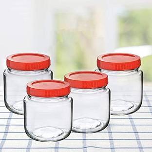 TINSUHG Glass Tea Coffee & Sugar Container  - 500 ml