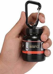 TRUE INDIAN Small Whey Bottle Portable Protein Supplement Powder Carrying Funnel-Pack Of 1  - 30 ml