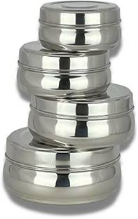 HM EVOTEK Steel Cookie Jar  - 300 ml, 450 ml, 600 ml, 750 ml