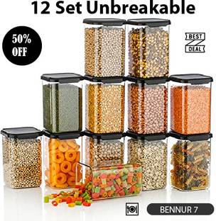 BENNUR 7 Plastic Grocery Container  - 1100 ml