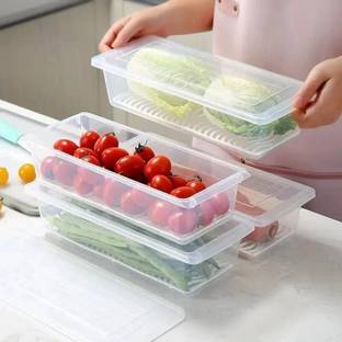 VEWIKZY Plastic Fridge Container  - 1500 ml