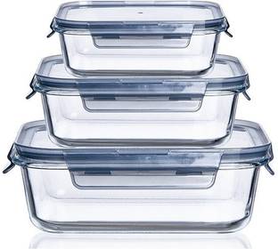 TR Ceration Glass Fridge Container  - 1000 ml