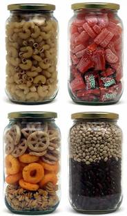 kb trade Glass Grocery Container  - 1000 ml