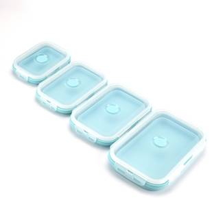 BAGONIA Silicone Fridge Container  - 1200 ml, 800 ml, 500 ml, 350 ml