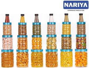 nariya Plastic Grocery Container  - 1200 ml, 650 ml, 350 ml, 125 ml