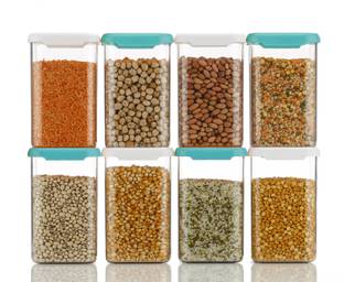 4 SACRED Plastic Grocery Container  - 1200 ml