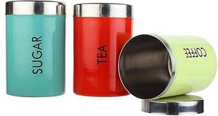 HIVVO Stainless Steel Tea Coffee & Sugar Container  - 700 ml