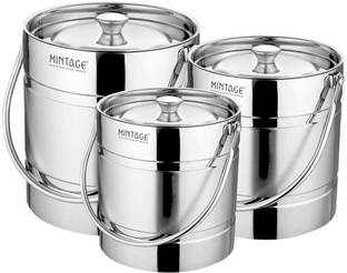 Mintage Steel Utility Container  - 1.5 L, 2 L, 2.5 L