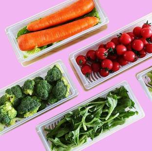 3D METRO SUPER STORE Plastic Fridge Container  - 1500 ml