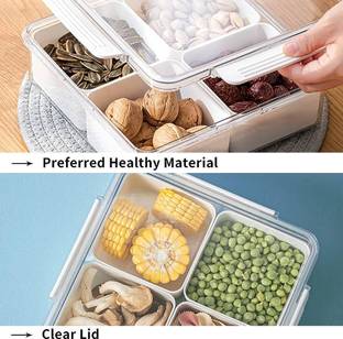BENNUR 7 Plastic Grocery Container  - 1500 ml
