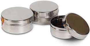 Dynore Stainless Steel Utility Container  - 90 ml, 50 ml, 40 ml