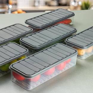 NIMBA NATURALS Plastic Fridge Container  - 1200 ml