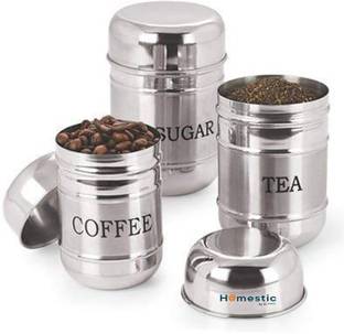 HOMESTIC by Kuber Industries Steel Utility Container  - 500 ml, 300 ml, 200 ml