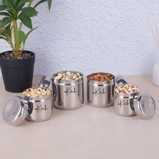 inKitch Stainless Steel, Silver, Steel Utility Container  - 125 ml, 160 ml, 200 ml, 280 ml