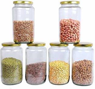 INTERGLOBE Glass Tea Coffee & Sugar Container  - 1000 ml