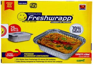 freshwraap Aluminium Fridge Container  - 450 ml