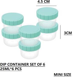 rushabh collections Plastic Utility Container  - 25 ml, 25 ml, 25 ml, 25 ml, 25 ml, 25 ml