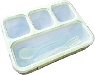 Masox Store Lunch Box with Spoon & Fork - Durable Leak-Proof, Reusable, BPA Free Tiffin U0 4 Containers Lunch Box