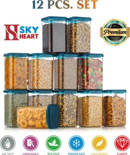 SKYHEART Plastic Grocery Container  - 1200 ml