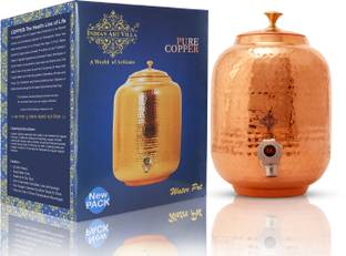 IndianArtVilla Copper Grocery Container  - 6500 ml