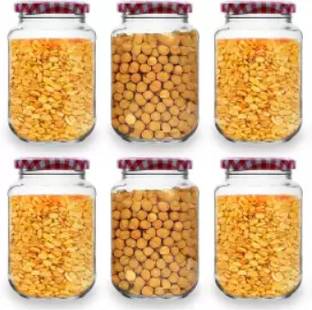 CROCO JAR Glass Tea Coffee & Sugar Container  - 500 ml