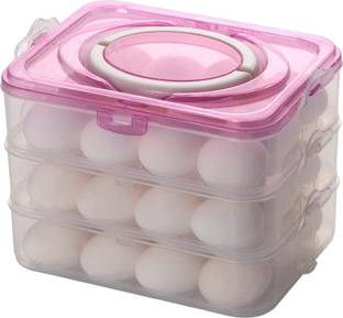 JIGSHTIAL Plastic Egg Container  - 3 dozen