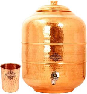 IndianArtVilla Copper Grocery Container  - 5880 ml