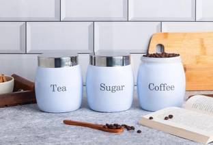 Metallure Iron Tea Coffee & Sugar Container  - 1000 ml