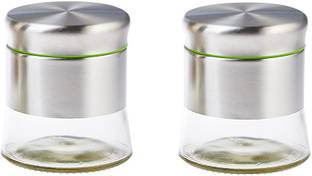 IndusBay Glass, Steel Utility Container  - 350 ml