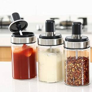 Triyugo Glass Tea Coffee & Sugar Container  - 250 ml