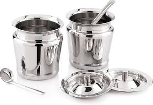 VISAXMI Stainless Steel Utility Container  - 350 ml