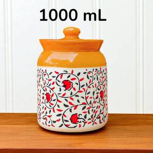 ZEB ENTERPRISES Ceramic Pickle Jar  - 1000 ml