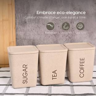 Balaji Enterprise Plastic Tea Coffee & Sugar Container  - 800 ml