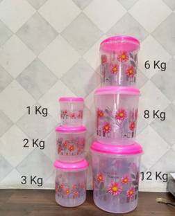 Racoon Plastic Grocery Container  - 1 kg, 2 kg, 3 kg, 6 kg, 8 kg, 12 kg