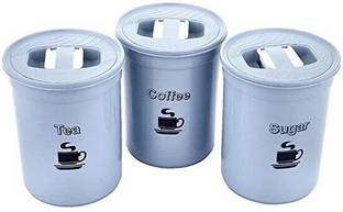 Hak Agencies Plastic Tea Coffee & Sugar Container  - 850 ml